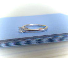 Load image into Gallery viewer, 9ct White Gold .33ct Brilliant Cut Solitaire Diamond Engagement Ring
