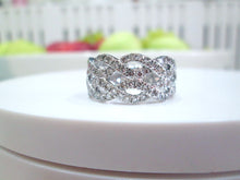 Load image into Gallery viewer, 14ct White Gold 1.10ct Heavy Brilliant Cut Diamond Cluster Ring

