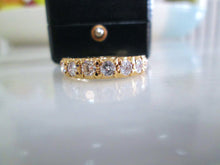 Load image into Gallery viewer, 18ct Yellow Gold 1.20ct Brilliant Cut Diamond Half Eternity Ring
