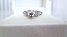 Load image into Gallery viewer, 1960s 18ct White Gold Brilliant Cut Diamond Solitaire Ring
