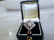 Load image into Gallery viewer, French 18ct White Gold 1.40ct Old Mine Cut Diamond Cluster Ring
