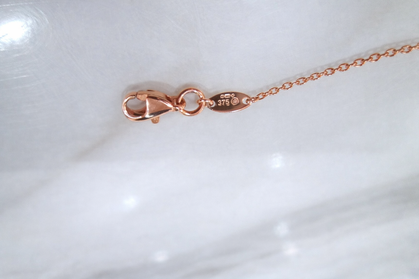 Beaverbrooks Fine 9ct Solid Rose Gold Diamond Motif Geometric Diamond Bracelet