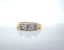 Load image into Gallery viewer, 18ct Yellow Gold .70ct Brilliant Cut Diamond Trilogy Ring
