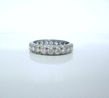 Load image into Gallery viewer, 1970s 18ct White Gold 1.70ct Full Diamond Eternity Wedding Band Ring
