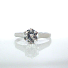 Load image into Gallery viewer, 1920&#39;s 18ct White Gold .50ct Transitional Cut Diamond Solitaire Ring
