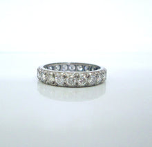 Load image into Gallery viewer, 1970s 18ct White Gold 1.70ct Full Diamond Eternity Wedding Band Ring
