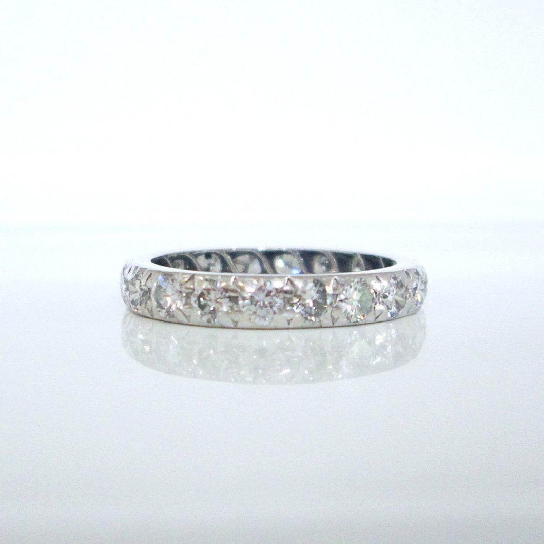 18ct White Gold 1.80ct Brilliant Cut Full Diamond Eternity Wedding Ring