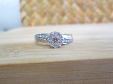 Load image into Gallery viewer, 9ct White Gold Brilliant Cut Diamond Daisy Cluster Ring
