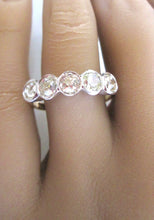 Load image into Gallery viewer, 1940s 18ct Yellow Gold 1.60ct Old Mine Cut Diamond Eternity Bezel Ring
