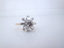 Load image into Gallery viewer, 14ct Yellow Gold 1.30ct Transitional &amp; Baguette Cut Diamond Cluster Ring
