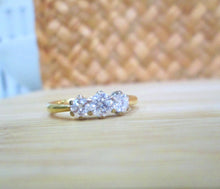 Load image into Gallery viewer, 18ct Yellow Gold .75ct Round Brilliant Cut Diamond Trilogy Ring
