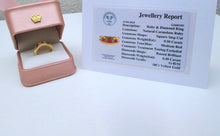 Load image into Gallery viewer, 18ct Yellow Gold Ruby &amp; Diamond Channel Set Chunky Half Eternity Ring
