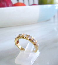 Load image into Gallery viewer, 18ct Yellow Gold 1.00ct Brilliant Cut Diamond Half Eternity Ring
