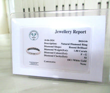 Load image into Gallery viewer, 18ct White Gold 1.80ct Brilliant Cut Full Diamond Eternity Wedding Ring
