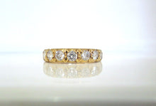 Load image into Gallery viewer, 18ct Yellow Gold 1.00ct Brilliant Cut Diamond Half Eternity Ring
