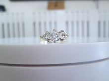 Load image into Gallery viewer, 18ct Yellow Gold 1.10ct Old Mine Cut Diamond Trilogy Ring
