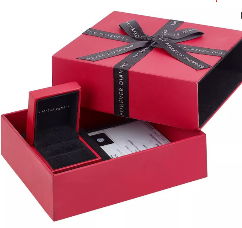 Platinum Round Brilliant Cut Forever Diamond Halo Cluster Ring