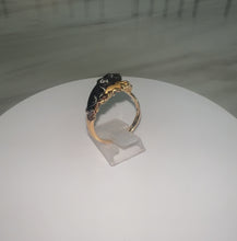 Load and play video in Gallery viewer, 1980&#39;s 18ct Yellow &amp; Black Gold Carrera Y Carrera Stallion Horse Diamond Ring
