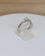 Load and play video in Gallery viewer, 9ct White Gold .33ct Brilliant Cut Solitaire Diamond Engagement Ring
