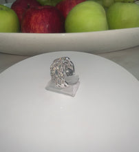 Load and play video in Gallery viewer, 14ct White Gold 1.10ct Heavy Brilliant Cut Diamond Cluster Ring
