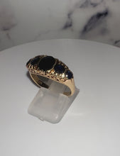 Load and play video in Gallery viewer, 1970s 9ct Yellow Gold Blue Sapphire Eternity Ring
