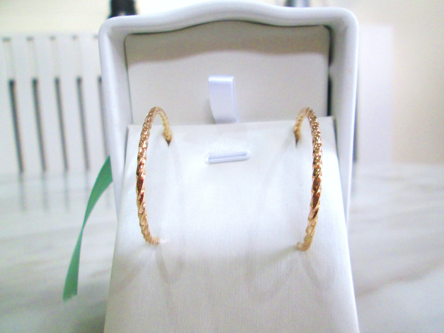 14ct Solid Yellow Gold Large Hoop Earrings 18ct Butterfly Backs 7.13 Grams 14k - It's Vintage Darling